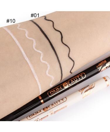 Kaely White Black Liquid Wing Eyeliner Stamp Set - Waterproof Eye Pencil Makeup with Colored Liner Stamps - 2Pcs Pack - Buy Online on GoSupps.com