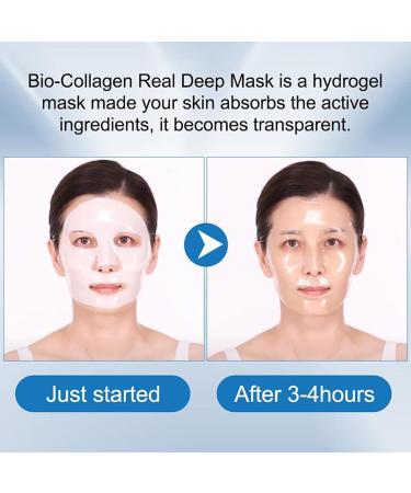Bio Collagen Face Mask Overnight Bio Collagen Real Deep Mask Overnight Collagen Overnight Mask Beauty Bio Collagen Mask Bio-Collagen Deep Hydrating Overnight Mask(4 Sheets ONE SIZE) - Buy Online on GoSupps.com
