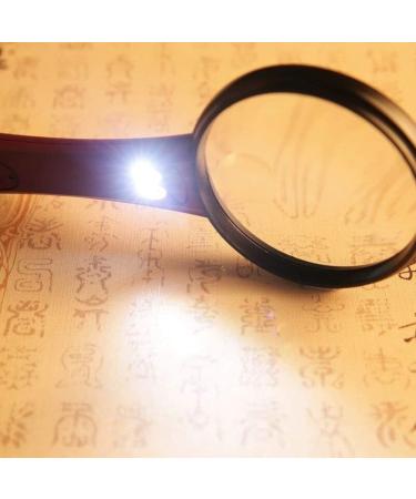 HD Jewelers Glass Double Lens 4X 12X Magnification The Best Gift for The Elderly LED Handheld Illumination Magnifier for Inspection Coins Stamps Needlework Made in China - Buy Online on GoSupps.com