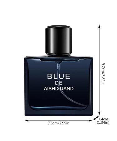 Men Perfume Natural Spray Masculine Scent Wonderful Fragrance Gift Parfum for Daily Use Long Term Light Perfume Blue 50ML One Size Grey - Buy Online on GoSupps.com