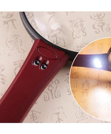 HD Jewelers Glass Double Lens 4X 12X Magnification The Best Gift for The Elderly LED Handheld Illumination Magnifier for Inspection Coins Stamps Needlework Made in China - Buy Online on GoSupps.com