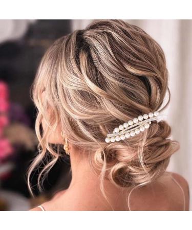 Bohend Hair Comb with Rhinestones White - Elegant Wedding Hair Accessory for Women and Girls - Buy Online on GoSupps.com