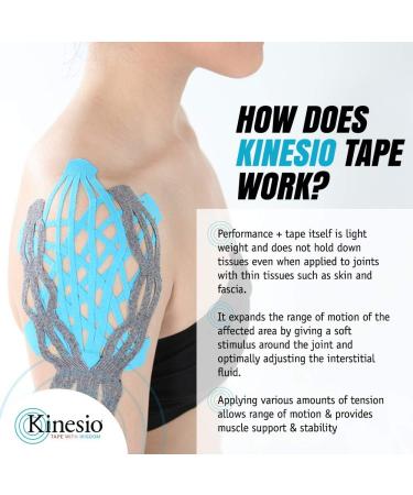Kinesio Tex Performance+ Therapeutic Tape - Red - 2in x 16.4 ft - Buy Online on GoSupps.com