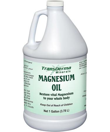 Magnesium Oil with Aloe Vera Pure Magnesium Chloride Hexahydrate Supplement Orgone Energized Saturated Solution Ancient USP Grade Minerals (1 Gallon)