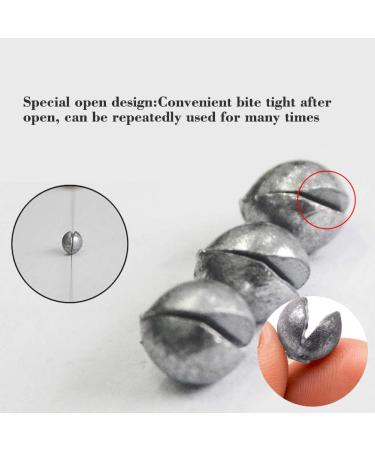 FREE FISHER 500Pcs Removable Split-Shot Lead Sinking Fishing Sinkers 0.4g - Buy Online on GoSupps.com