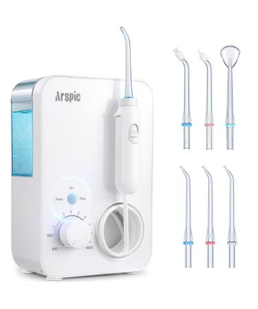 Water Flosser Picks for Teeth Cleaning, 3 Flossing Modes & 10 Pressures Professional Electric Water Flossers for Teeth, Braces, Gums, Kids, Adults, 7 Water Jet Tips Included for Multiple Dental Care