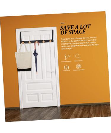 GRIRIW Cloth Hooks Towel Multi-Functional The Punch Clothing Punch- for Door Organizer Over Back Hanging Rear 50X8cm Black - Buy Online on GoSupps.com