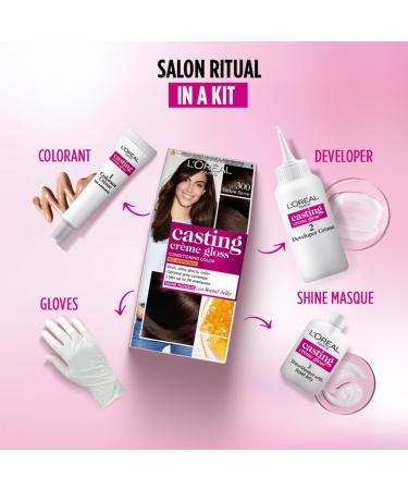 L'Oreal Paris Casting Creme Gloss Darkest Brown 300 - 1 Count (Pack of 1) - Buy Online on GoSupps.com