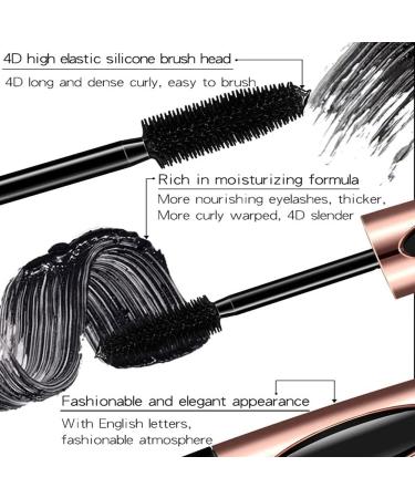 Lucoss 4D Silk Fibrous Waterproof Mascara - Long Lasting Natural Eyelash Makeup for Women - Buy Online on GoSupps.com