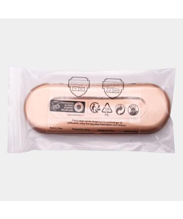 Filowa Stainless Steel Tongue Cleaner Set - 3 Rustproof Tongue Scrapers & Carrying Bag | Effective Bad Breath Solution for Adults & Children - Elegant Rose Gold Finish - Buy Online on GoSupps.com