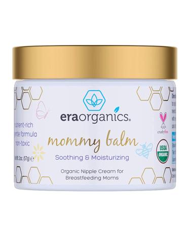 Soothing Nipple Cream for Breastfeeding Moms Natural USDA Certified Organic Healing Balm for Chapped Irritated Sensitive Skin Care. Non-GMO Baby Safe Breastfeeding Cream Era-Organics