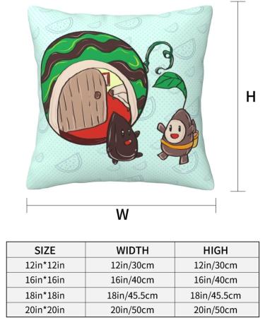 YYHHAOFA Sunflower Seeds Watermelon Seeds Prints Universal Pillowcase for All Seasons 20"x20" : Soft and Comfortable Suitable for car Sofa Black 20"x20" - Buy Online on GoSupps.com
