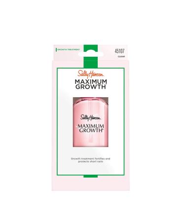Sally Hansen Maximum Growth Clear Nail Strengthener - 0.45oz Triple-Protection Silk Formula - Buy Online on GoSupps.com