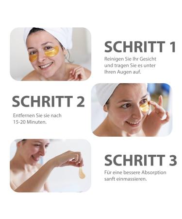 Newgo Eye Pads - 20 Pairs of Hyaluronic Acid Collagen Gel Pads for Dark Circles Puffiness & Anti-Fold Care - Buy Online on GoSupps.com