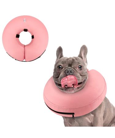 Supet Rewrise dog leak protection for protective collar dogs soft collar dogs after op inflatable freak for dogs pink s xxl: neck circumference: 45.6-58.4 cm pink - Buy Online on GoSupps.com
