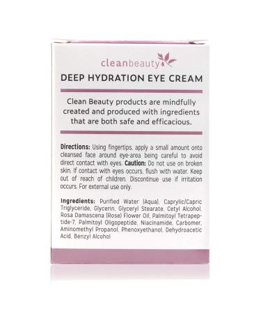 Rose Oil & Niacinamide Deep Hydration Eye Cream | Smooth Fine Lines | Even Skin Tone | USA Made (1oz) - Buy Online on GoSupps.com