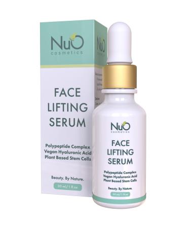 nuorganic Face Lifting Serum with Plant Stem Cells & Matrixyl 3000 - Advanced Anti-Aging to Minimize Fine Lines & Wrinkles - Vegan & Cruelty Free (1fl Oz)