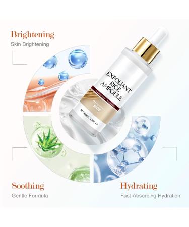 Black and White Rice Peeling Ampoule 2025 New Rice Ampoule Duo Face and Body Black and White Rice Exfoliant Peeling Solution Moisturizing Nourishing for All Skin Types (Black+White 3.38 Fl Oz) Black+White 3.38 Fl Oz (Pac  - Buy Online on GoSupps.com