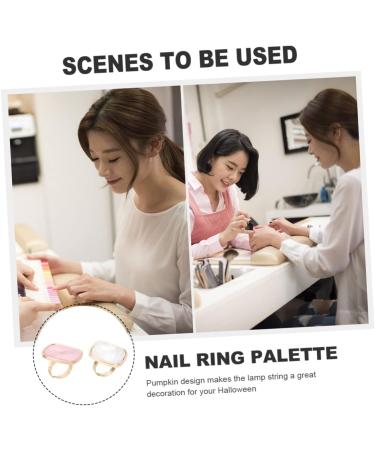 Palettes Annulaires Nail Art 2 Pi ces Taille Standard Motifs Coquillage Marbre pour Manucure Professionnelle Usage Salon Beaut  - Buy Online on GoSupps.com