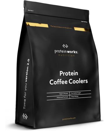 Protein Works Protein Coffee Coolers 1kg - Caramel Latte | 22g Protein 120mg Caffeine | Coffee Flavoured Shake | 33 Servings - Buy Online on GoSupps.com