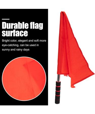 Yardwe Referee Flag 4PCS - Metal Pole Red Training Flags for Soccer Volleyball Football - Linesman Flags with Sponge Handle - Buy Online on GoSupps.com