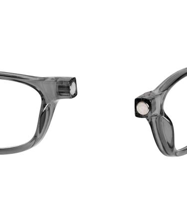 Buy TBOC Pack: Dioptria +4.00 Reading Glasses for Men & Women - Foldable & Magnetic Clip (2 Pack) - Gray | Presbyopia Aid - Buy Online on GoSupps.com