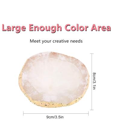 Premium Nail Art Palette - DIY Nail Polish Tool with Golden Edge for Creative Manicure Designs - Buy Online on GoSupps.com