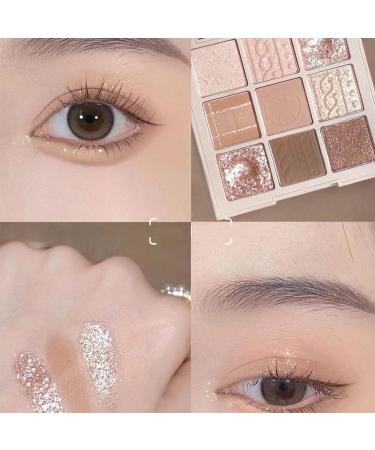 Pink Brown Violet Sparkly Eyeshadow Makeup Palette Natural Hypoallergenic Glitter Eyeshadow Palette Highly Pigmented Shimmer Eye Shadow Palette Long Lasting Waterproof Blendable (2#) - Buy Online on GoSupps.com