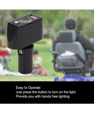 Electric Wheelchair Light XLR Head Adjustable Angle Universal Mounted LED Power USB Charging Accessories Night Lighting Controller for Mobility Devices Safe and Light - Buy Online on GoSupps.com