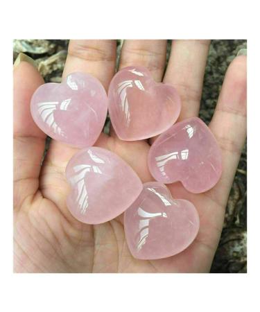 Heart Shaped Natural Rose Quartz PalmLove Gemstone Pink Gifts Beautiful (Color : 1pcs Size : Approx30mm) zhenghong Approx30mm 1pcs