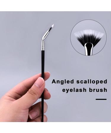 YOXIER Eyebrow Brush Lash Fan Mascara Brushes 2024 New Mascara Fan Brush Makeup Brush Eye Lashes Makeup Tools Eyelash Brush Makeup Tool for Upper Lower Eye Lash Black - Buy Online on GoSupps.com
