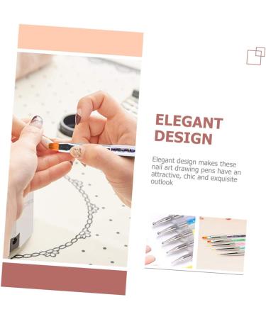 Beavorty 4 Sets Nail Pen dotting pen household tools nail art liner brush nail tech accessories nail painting tools nail tool Professional Dotting Tools 3d abs manicure painting pen - Buy Online on GoSupps.com