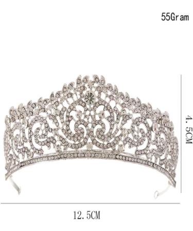 Lurrose Quinceanera Rhinestone Wedding Tiara Headband Crystal Tiara Headpieces Jewelry for Wedding Birthday Tiara - Buy Online on GoSupps.com