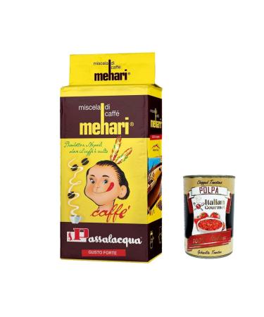 Italian Gourmet E.R. 4 x Passalacqua Mehari strong taste Italian coffee moulu 250 g + Italian Gourmet Pulp 400 g