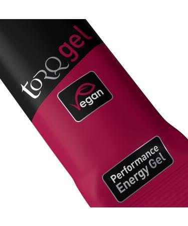 Torq Energy Gel Black Cherry Yoghurt - Sports Cycling Running Gels with 30 g Carbohydrates Box of 15 - Buy Online on GoSupps.com