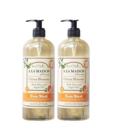 A LA MAISON Body Wash, Citrus Blossom, 25.36 Fluid Ounce, 2Pack