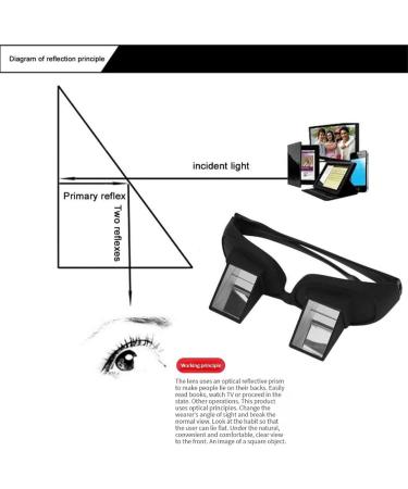Lazy Glasses - 90 Horizontal Reading Spectacles for TV & Myopia | High Definition Unisex Lazy Readers - Buy Online on GoSupps.com