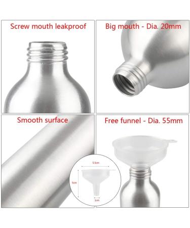 Zeoabsy 12-Pack 250ml Empty Aluminum Spray Bottles with Black Spray Head Perfect for Perfume Essential Oils & Water Includes Funnel - Buy Online on GoSupps.com