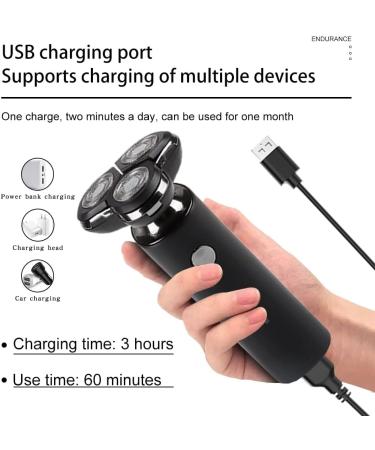 Buy 3 in 1 Electric Razor for Men - Waterproof Fast Charging Shaver & Trimmer - Portable Wet/Dry Use - Buy Online on GoSupps.com