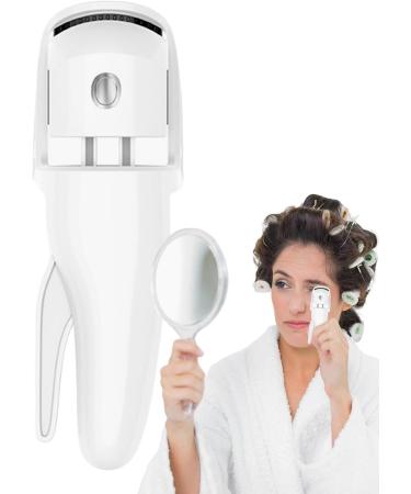 Eyelash Curler Heat | 230mah Battery Portable Small Eyelash Curler - Ergonomic Eye Lash Curling Tool Handheld Eyelash Heated Tool for Eyelashes Makeup White - Buy Online on GoSupps.com