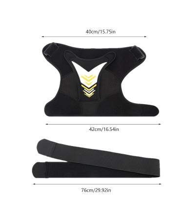 Shoulder Brace For Women - Shoulder Compression Sleeve | Breathable Arm Bracelet Upper Arm Shoulder Strap Pad Shoulder Brace Support Adjustable For Lifting Weights Yellow - Buy Online on GoSupps.com
