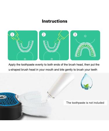 U-Shape Sonic Electric Toothbrush | Teeth Whitening | IPX67 Waterproof | LED Light | Black - Buy Online on GoSupps.com