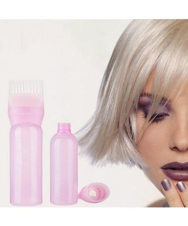 LIUMMRCY Hair Colored Flashing Bottle - 120ml Pink Hair Color Shampoo & Brush Applicator Tool for Perfect Roots - Buy Online on GoSupps.com