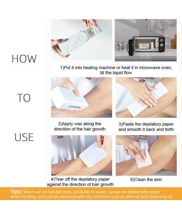 2 Honey Wax Cartridges & 100 Paper Strips | Gentle Hair Removal & Depilation | Soft Warm Wax Rollers - 100 ml - Buy Online on GoSupps.com