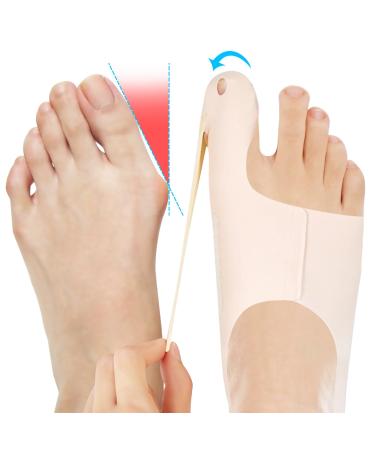 Soarfly hallux valgus correction adjustable hallux valgus rail hallux valgus bandage with non -slip heel strap relief of pain in hallux valgus for foot problems day & night (l)
