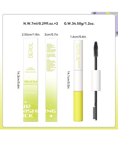 Double Head Hair Finishing Stick Hair Mascara Brush Head & Comb Shaped Head Wax Stick Flyaway Non-greasy Men Women Bangs Styling Products (ColorC 1pack) - Buy Online on GoSupps.com