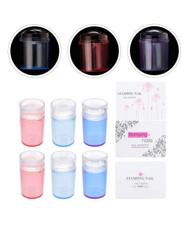 Beaupretty Clear Jelly Nail Art Stamper Kit - Double-Sided Silicone Punch & Scraper 3 Set (Random Color) - DIY Nail Art Tools for Perfect Designs - Buy Online on GoSupps.com