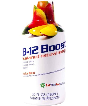 High Performance Fitness Inc. 1st Step Liquid B-12 Tropical Blast 16-Ounce 1 Bottle