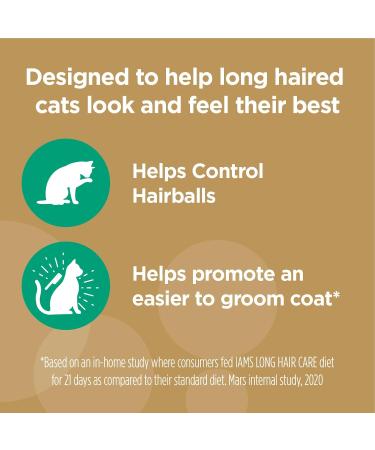 IAMS Proactive Health Dry Cat Food Adult Long Hair Care Chicken & Salmon 1.36kg Bag 1.36 kg - Buy Online on GoSupps.com