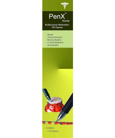 PenX Nurse Multipurpose Medication Pill Opener - Retractable Blade & Non-Slip Grip for Easy Use - Buy Online on GoSupps.com